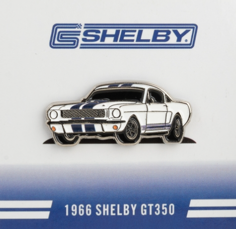 1966 Shelby GT350 White/Blue Stripes Hat Pin