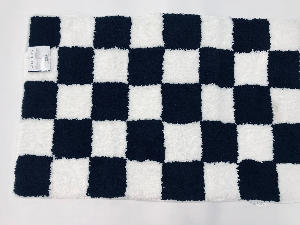 Checkered Bath Rug 100%Polyster