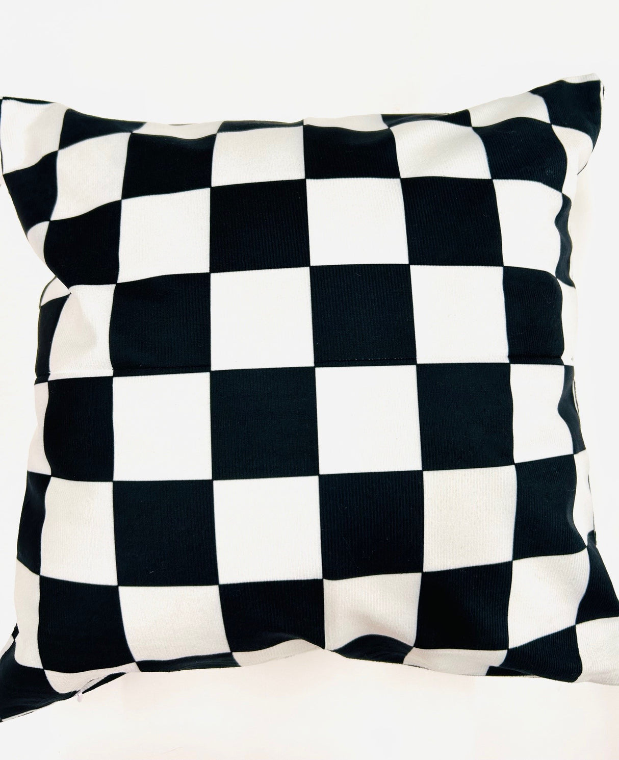 Black & White Checkered 16" Pillow