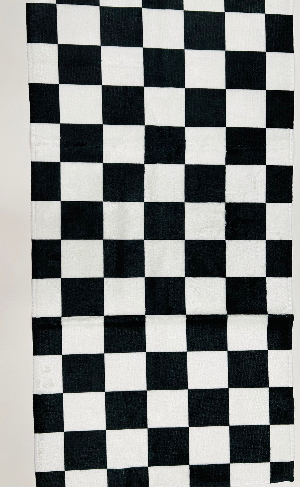 Microfiber Checkered Black & White Hand Towel