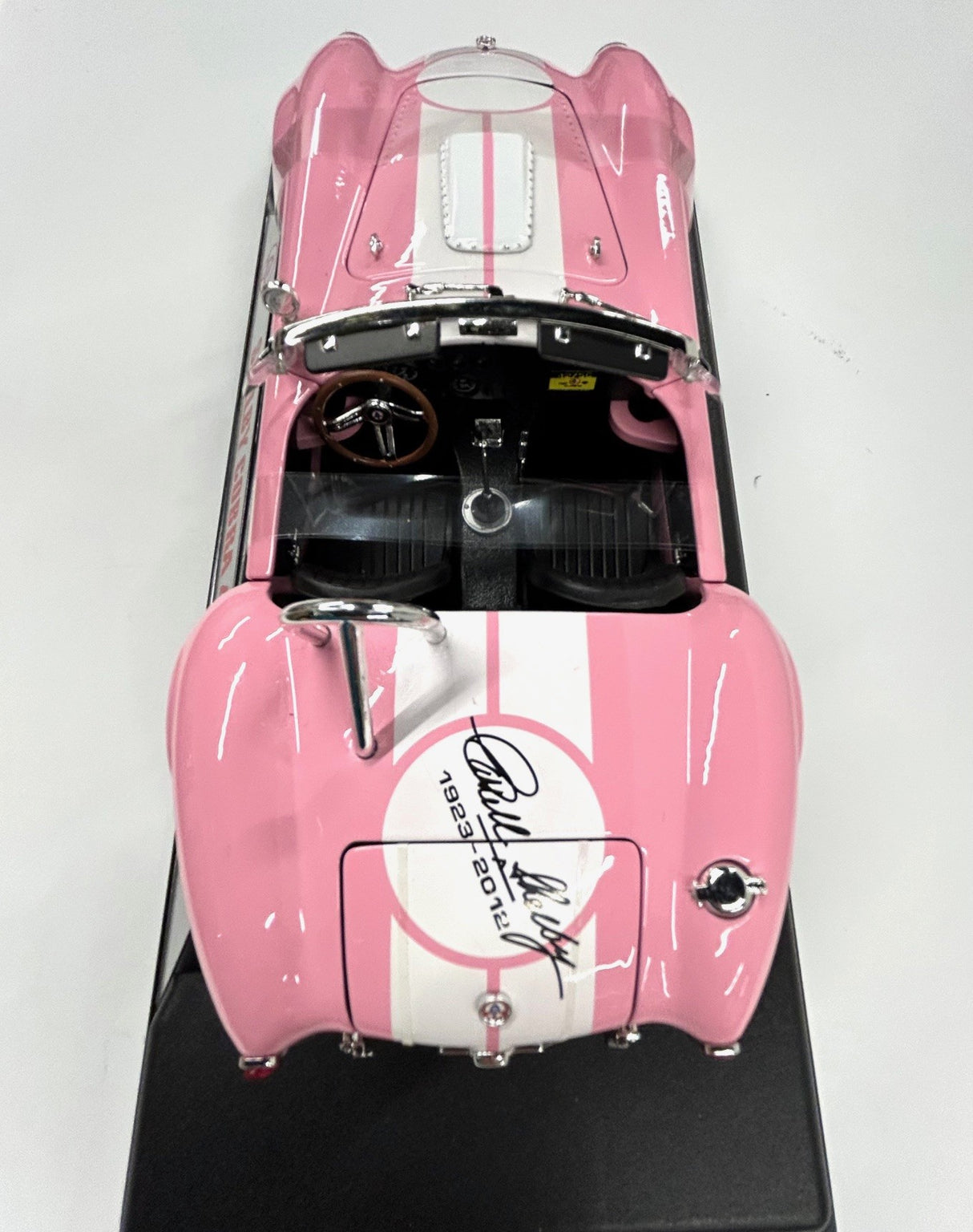 1965 Shelby Cobra 427 S/C Pink w/ White Stripes 1:18 Diecast