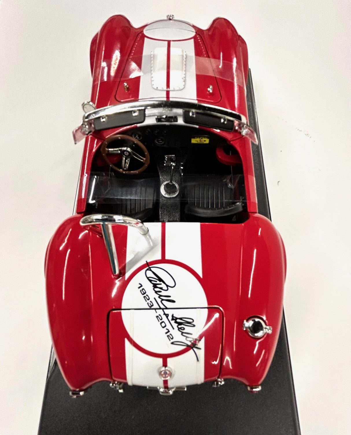 1965 427 S/C Red Cobra White Stripe, Signature image 1:18 Diecast