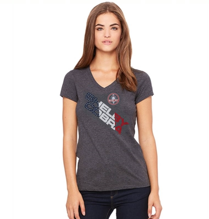 Shelby Stars & Stripes Womens V-Neck