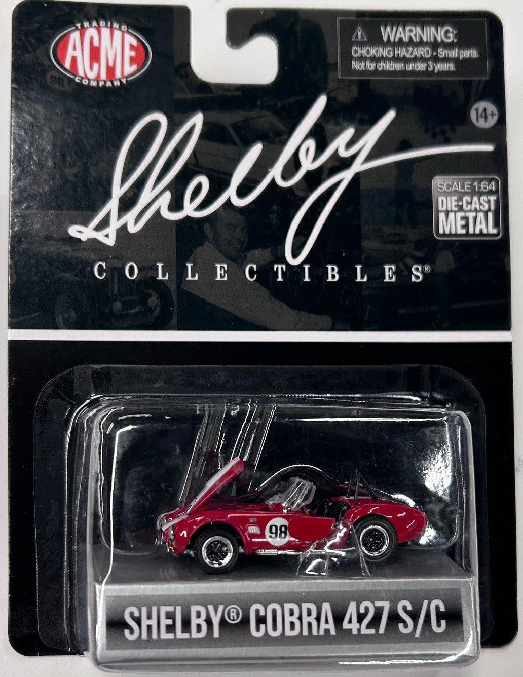 427 S/C Cobra #98 Red with White Stripes 1:64 Shelby Collectables
