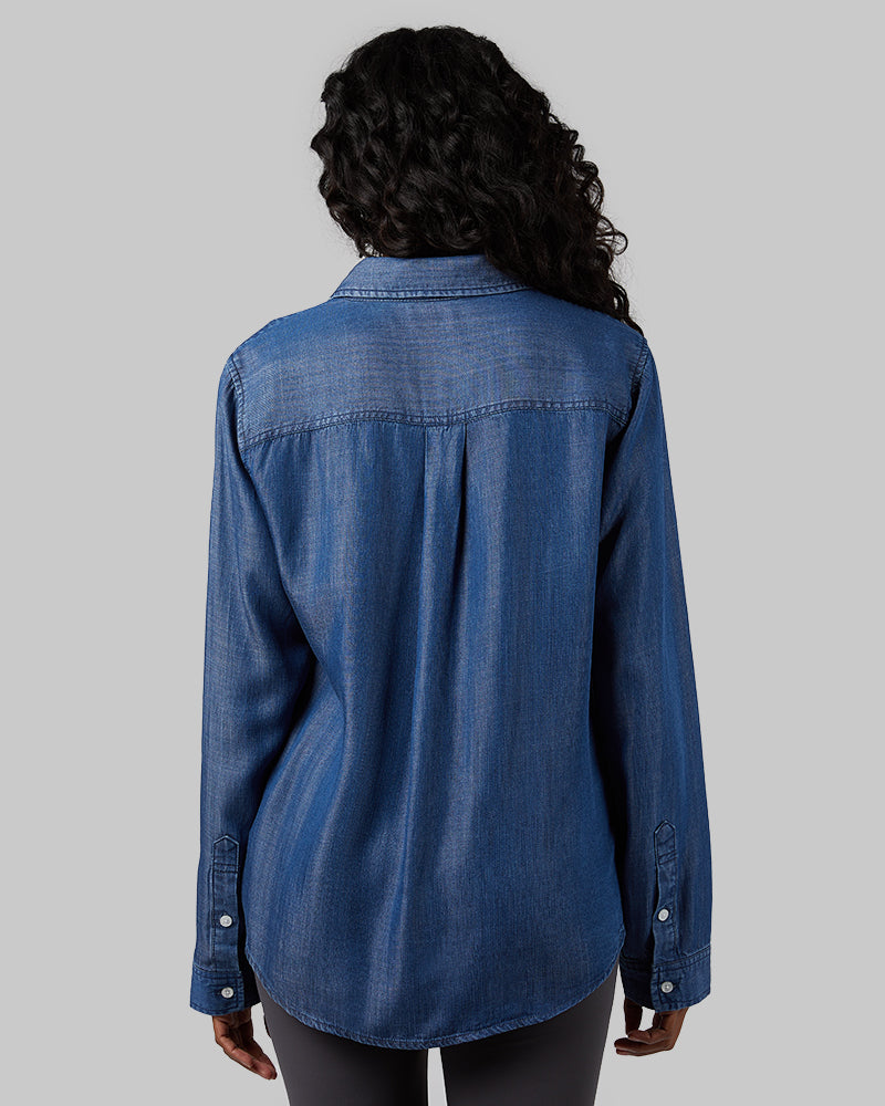 Women's Denim Long Sleeve Shirt