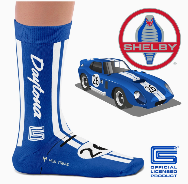 Daytona Blue & White #26 Socks