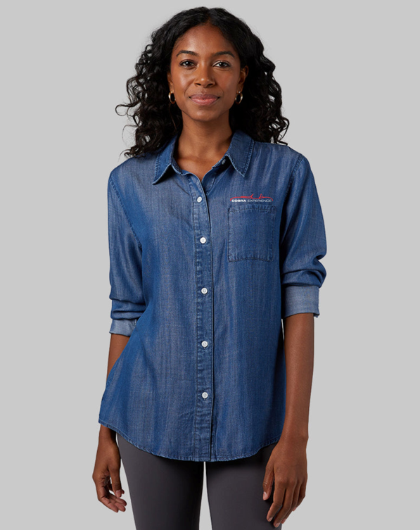 Women's Denim Long Sleeve Shirt