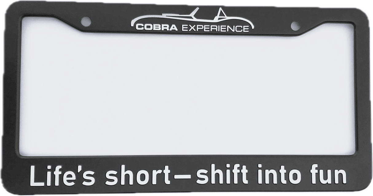 Life's Short - Shift into Fun - Aluminum License Plate Frame