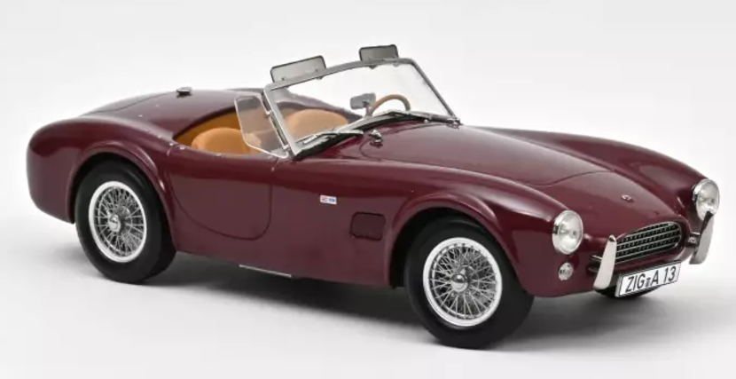 1963 AC Cobra 289 Maroon 1:18 Diecast