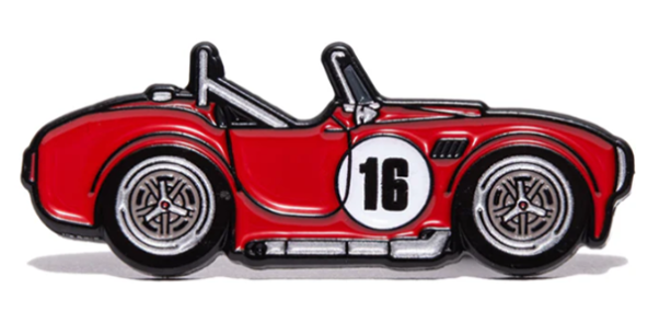 Red #16 Cobra Hat Pin