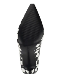 Black & White Checkered High Heel