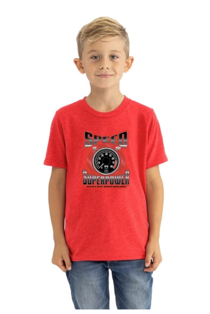 Shelby Youth Superpower Red T-Shirt