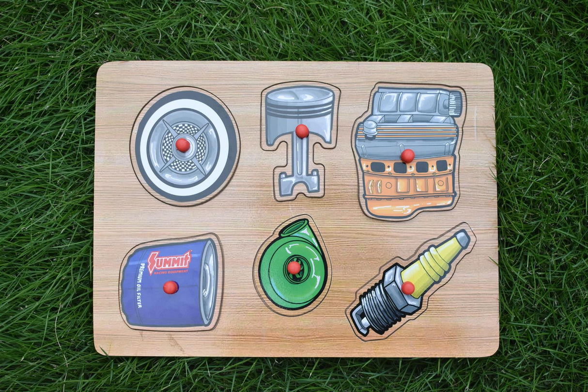 Garage Car Parts Toddler Puzzle