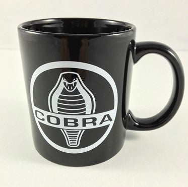 Cobra Logo on Black Ceramic Coffee Mug