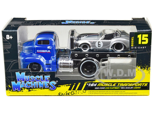 1950 Ford Cobra Powered by Ford and 1964 Shelby Cobra #6 Muscle Transports 1:64
