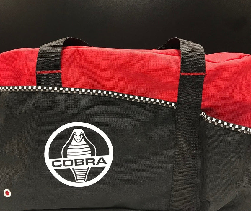 Cobra Logo Black & Red Duffel Bag 16"x10"x8"