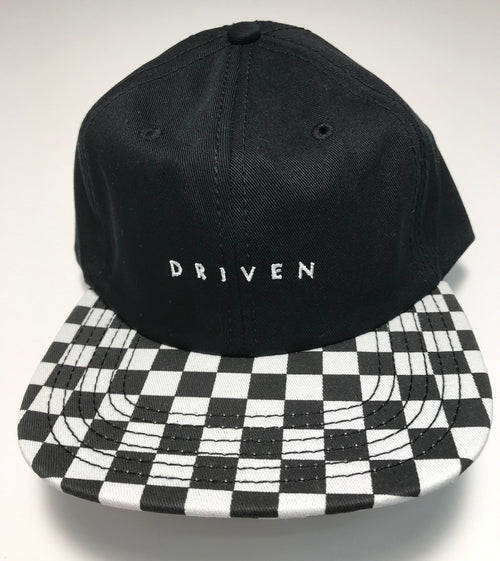 DRIVEN Black/White Checkered Hat Youth