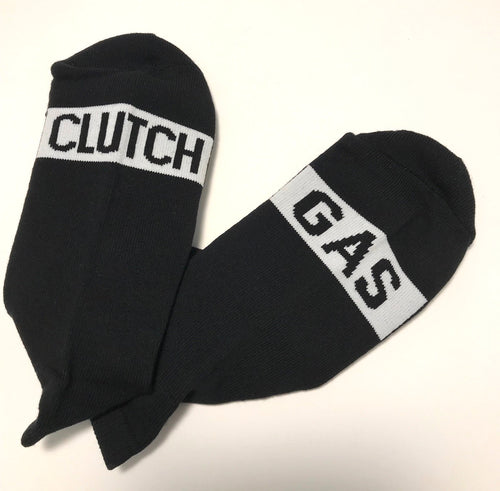 Gas and Clutch Socks Black