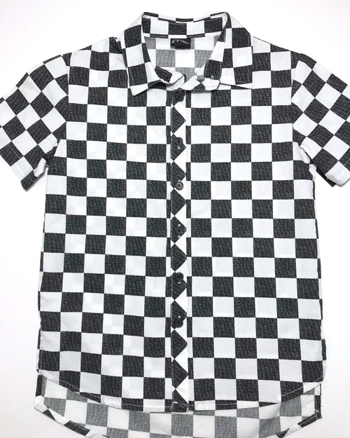 Youth Checkered Short Sleeve Shirt Youth