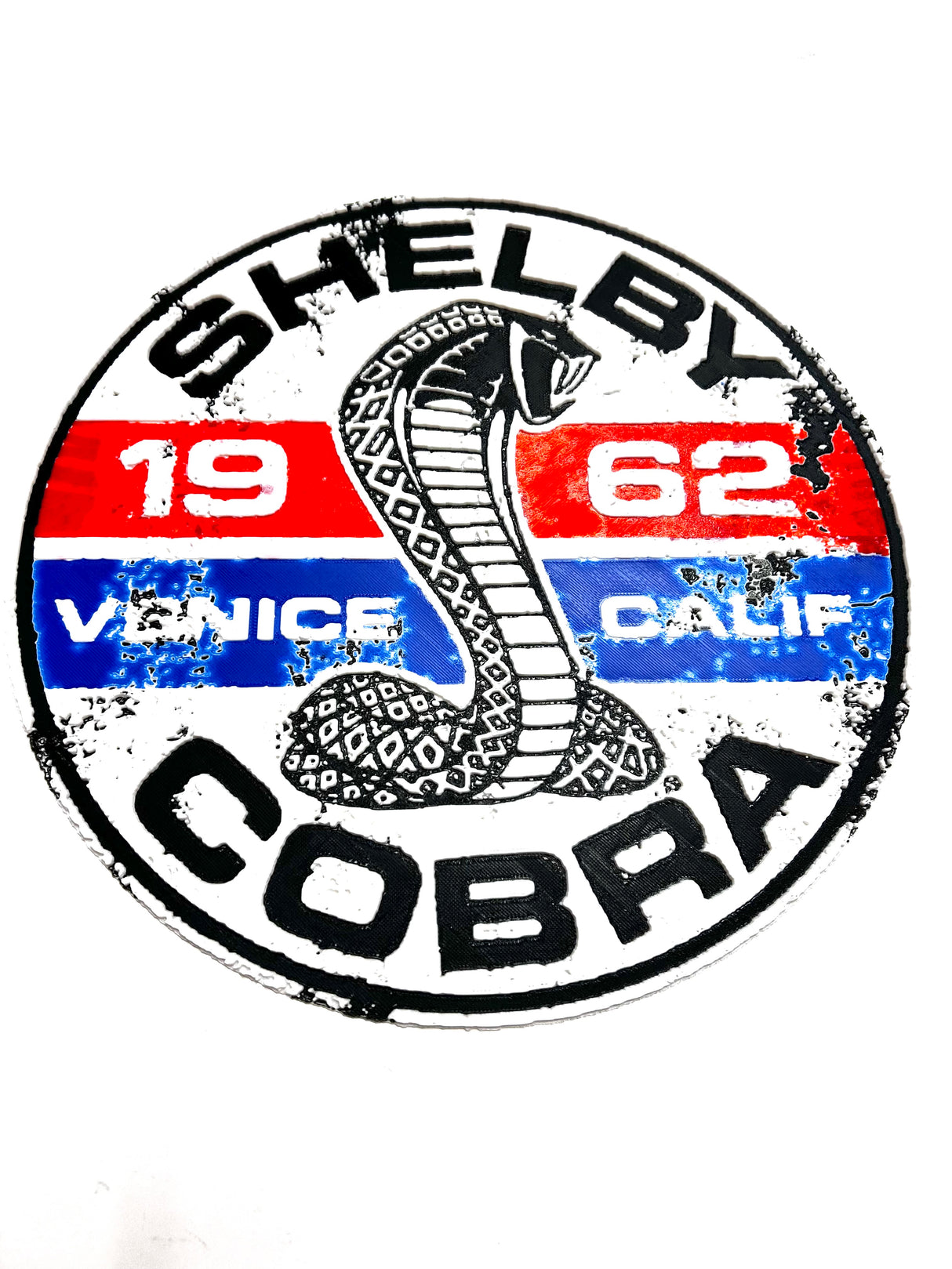 Shelby Cobra Old School 1962 Textured 12" Wall Sign