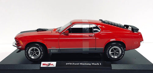 1970 Red Mustang Mach 1 1:18 Diecast