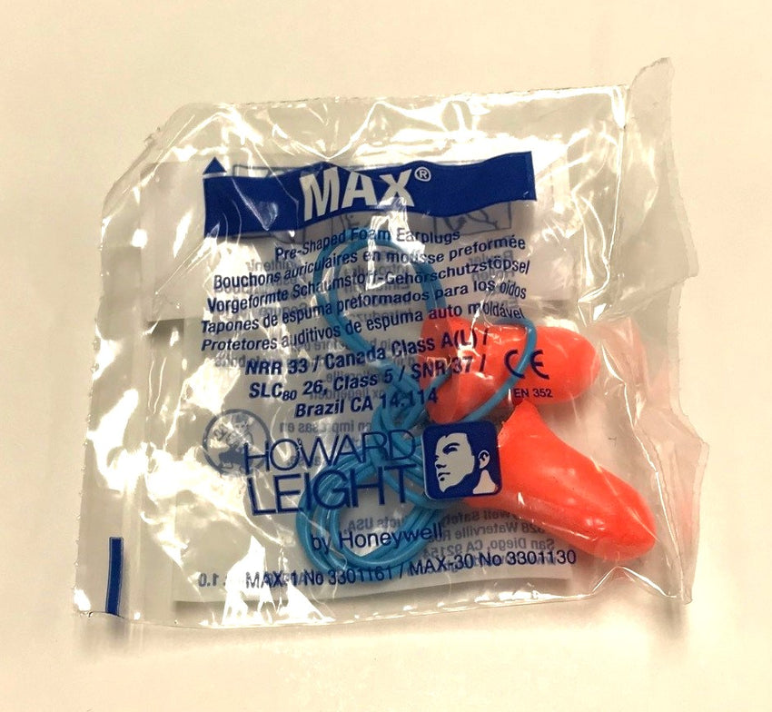 Pre-Shaped Foam Earplugs with Cord