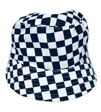 Black & White Checkered Bucket Hat Youth