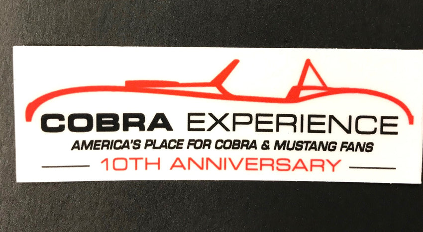 Cobra Experience 10 year Anniversary Sticker