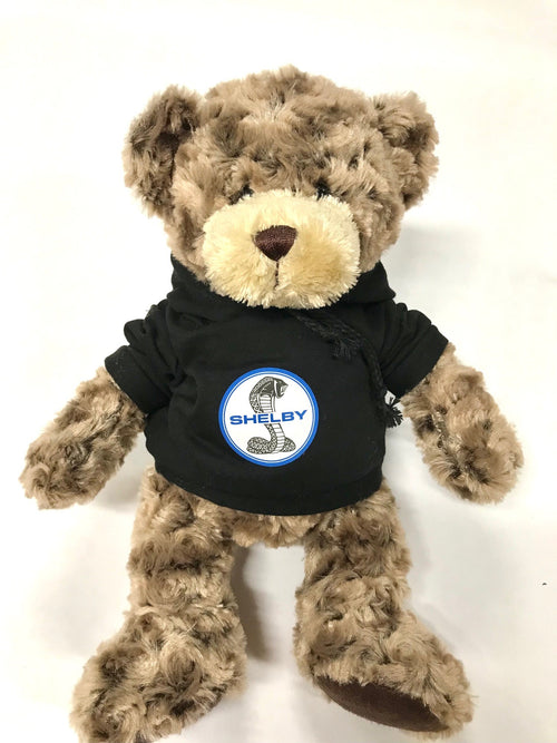 14" Teddy Bear, Black Shelby Hoodie