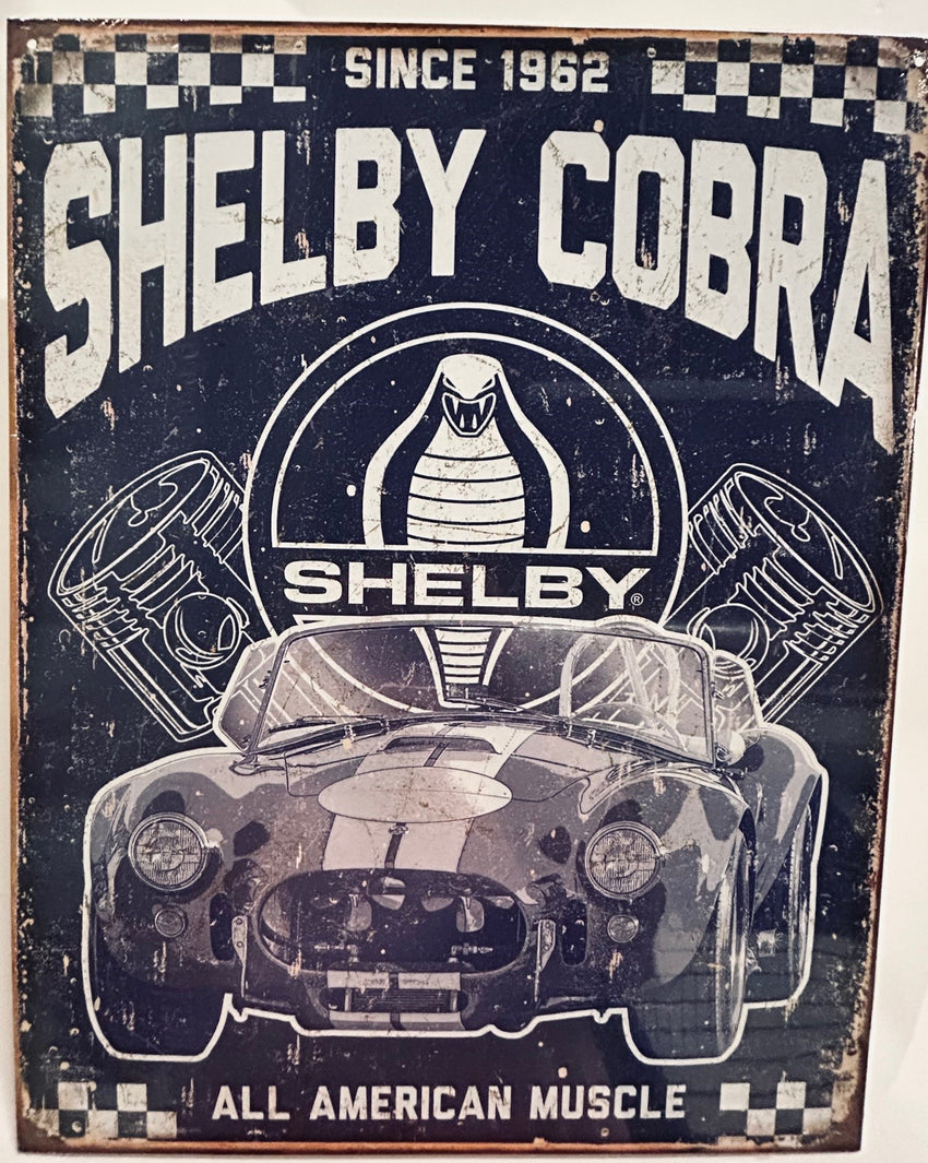 Shelby Cobra American Muscle Sign