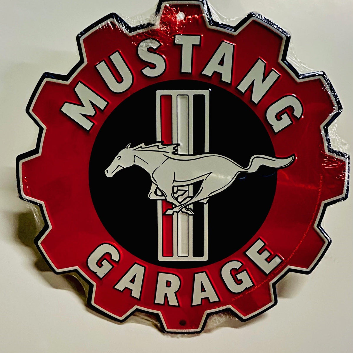 Mustang Garage Gear Sign – Cobra Experience Store