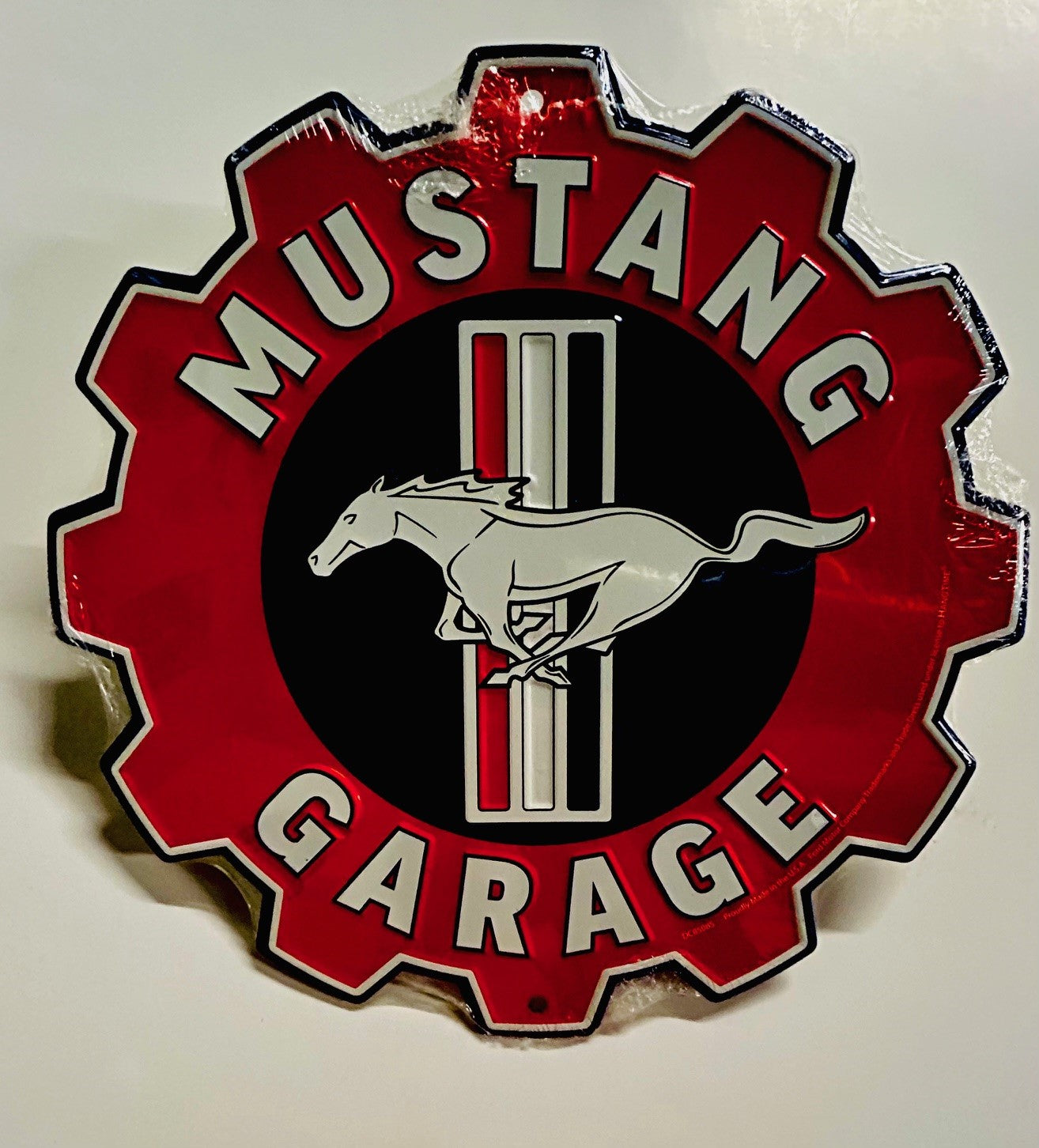 Mustang Garage Gear Sign