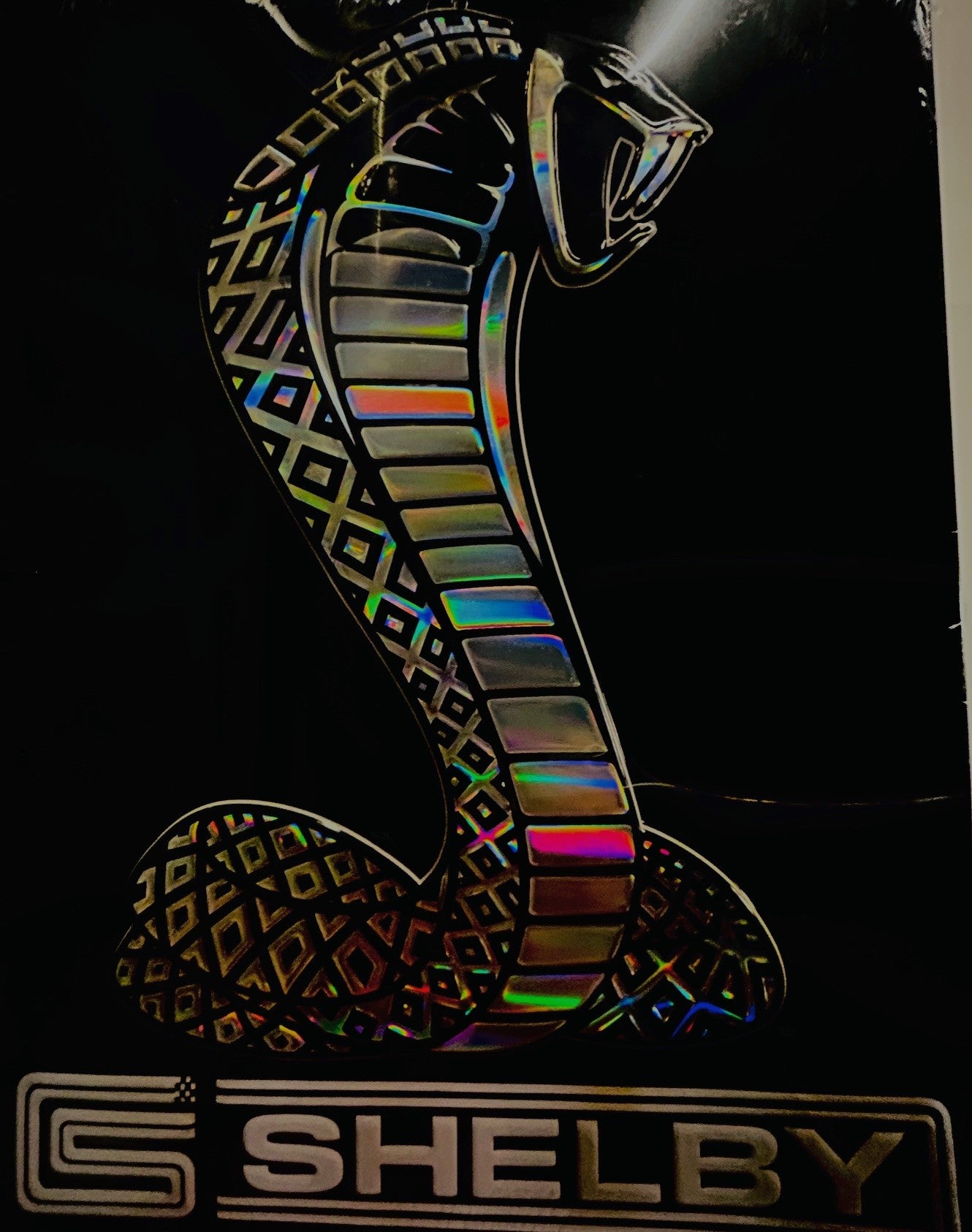 Irridescent Shelby Cobra Sign