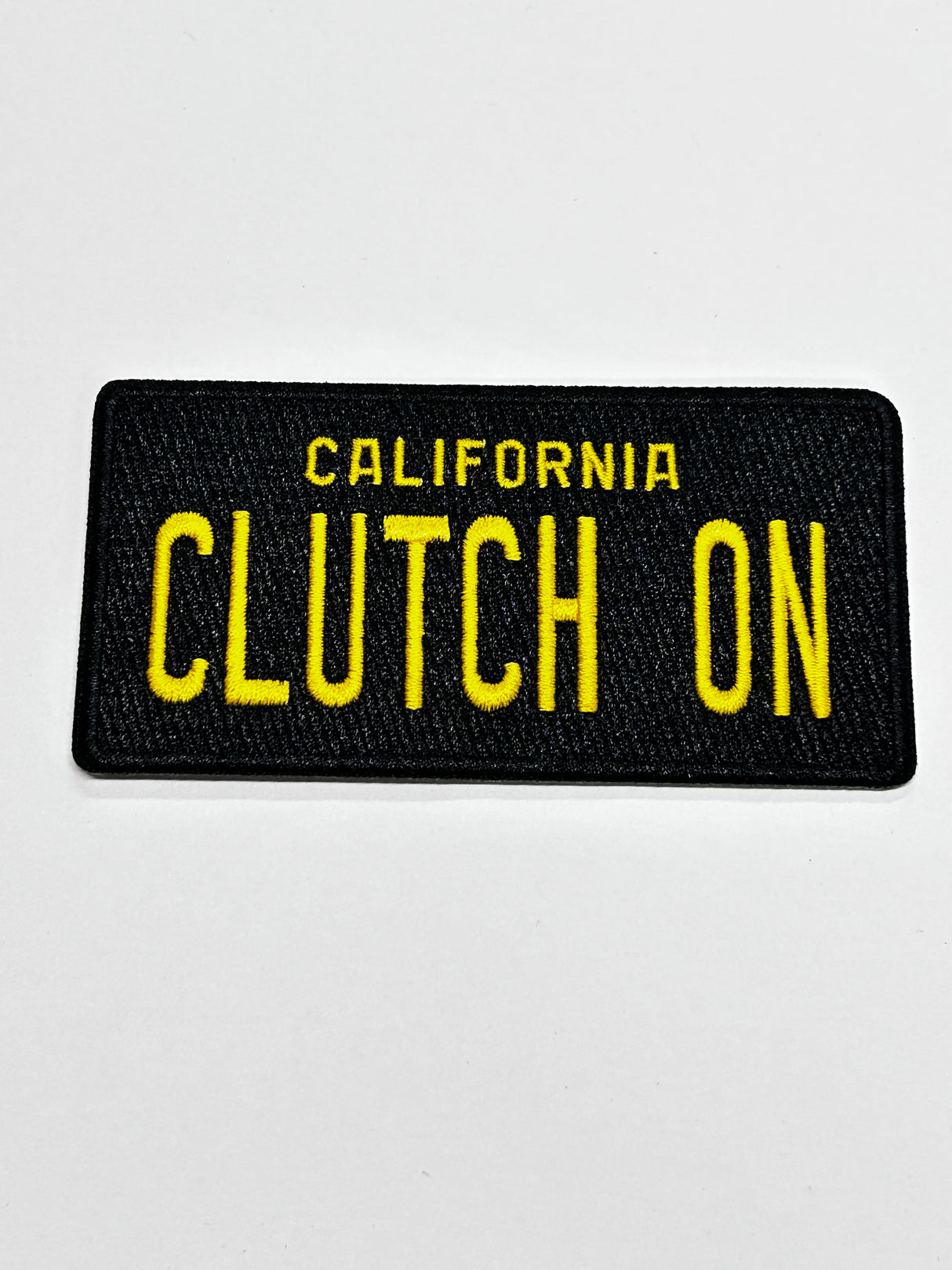 California Clutch On Iron On Patch