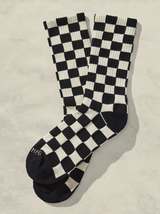 Checkerboard Crew Socks