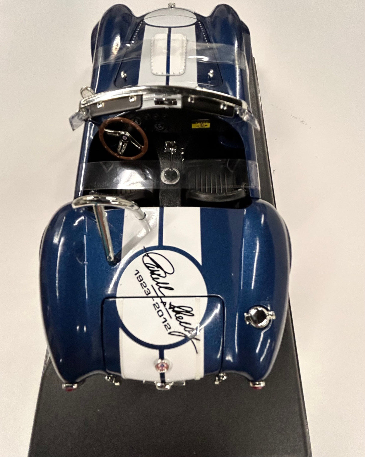 1965 Shelby Cobra 427 S/C Blue 21 w/ White Stripes 1:18 Diecast