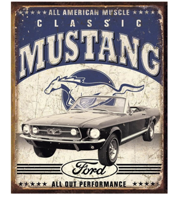 Classic Mustang All American Muscle Sign