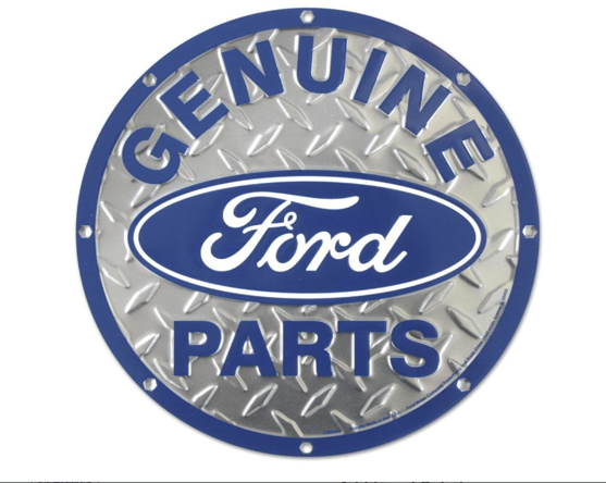 "Genuine Ford Parts" Diamond Background Sign