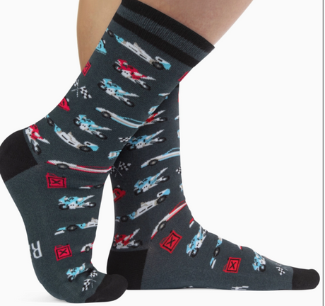 "I'd rather be watching racing" Socks