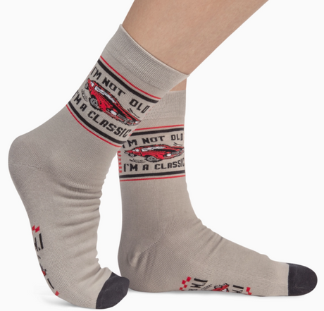 "I'm not old I'm a classic" Socks
