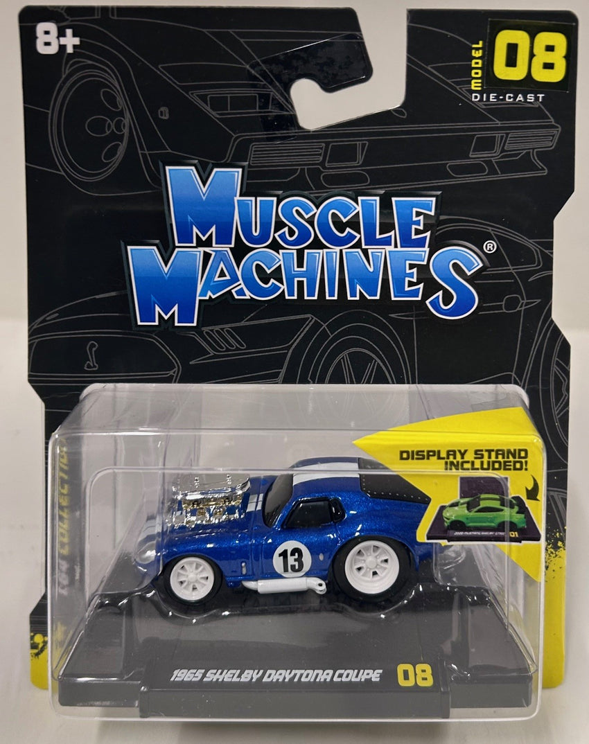 1965 Shelby Daytona Coupe #13 Blue Metallic with White Stripes 1:64