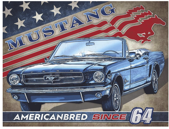 Mustang American Bred Since 1964 Sign