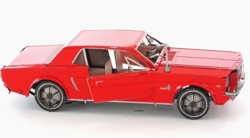Mustang 1965 Red Steel Model Kit