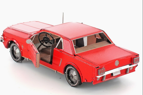 Mustang 1965 Red Steel Model Kit