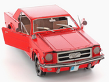 Mustang 1965 Red Steel Model Kit