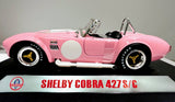 1965 Shelby Cobra 427 S/C Pink w/ White Stripes 1:18 Diecast
