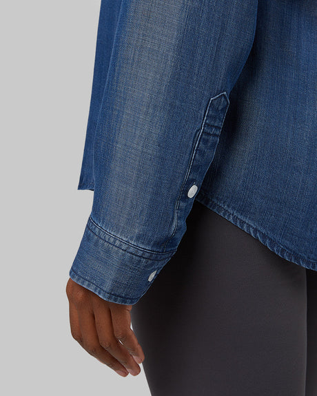 Women's Denim Long Sleeve Shirt