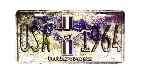 USA 1964 Mustang License Plate