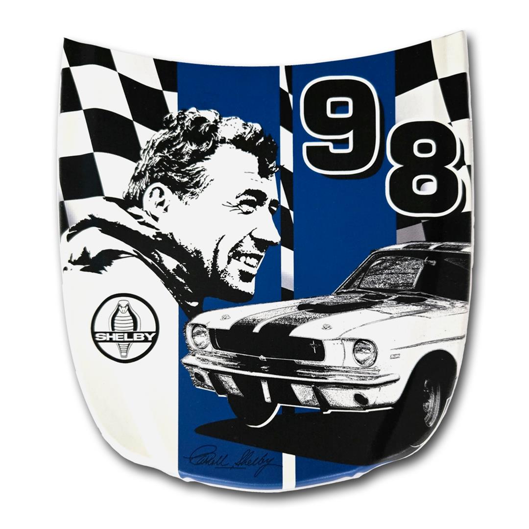Carroll Shelby #98 Car Hood Sign