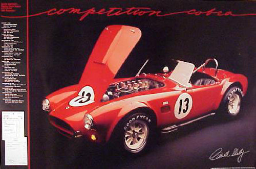 1964 Shelby Cobra 289CI Competition Roadster Poster